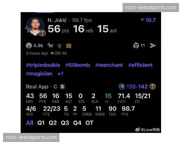 哈达威成约基奇身边高效炮台 三分命中率36.8% 哈达威成约基奇身边高效炮台 三分命中率36.8%